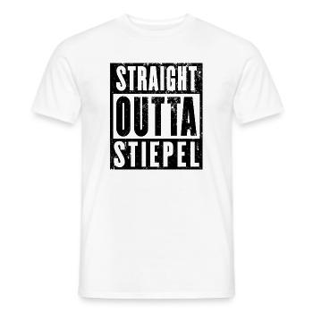 Stiepel, Ruhrgebiet, Ruhrpott, Bochum-Stiepel - Männer T-Shirt - Weiß - Vorne - AI Model Male 178 dark (178cm)