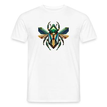 Majestätischer Skarabäus im edlen Stil - Männer T-Shirt - Weiß - Vorne - AI Model Male 178 dark (178cm)