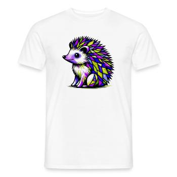 Hedgehog - Men's T-Shirt - white - Front - AI Model Male 178 dark (178cm)
