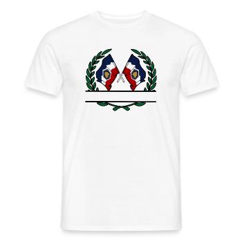 Flaggen USA Utah Lorbeerkranz Banner - Männer T-Shirt - Weiß - Vorne - AI Model Male 178 dark (178cm)