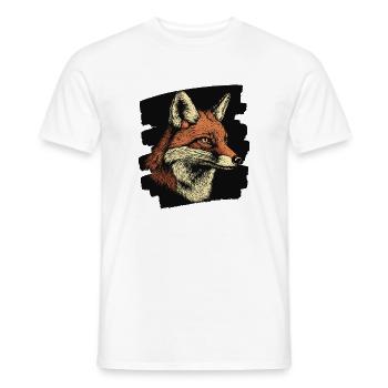 Fuchs - Männer T-Shirt - Weiß - Vorne - AI Model Male 178 dark (178cm)