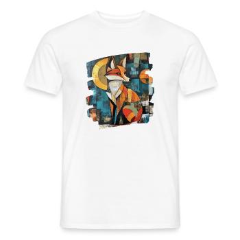 Fuchs - Männer T-Shirt - Weiß - Vorne - AI Model Male 178 dark (178cm)