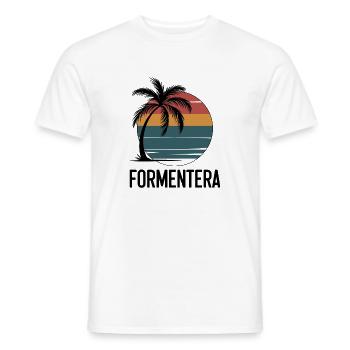 Formentera, Îles Baléares - T-shirt homme - blanc - Devant - AI Model Male 178 dark (178cm)