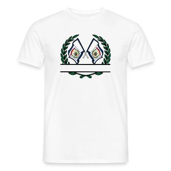 Fahnen USA West Virginia Lorbeerkranz Banner - Männer T-Shirt - Weiß - Vorne - AI Model Male 178 dark (178cm)