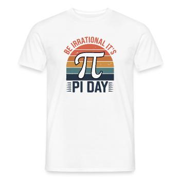 Soyez irrationnel - c’est le jour de Pi ! - T-shirt homme - blanc - Devant - AI Model Male 178 dark (178cm)
