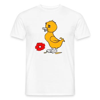 Poussins de Pâques Joyeuses Pâques - T-shirt homme - blanc - Devant - AI Model Male 178 dark (178cm)