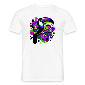 Toucan - Men's T-Shirt - white - Front - AI Model Male 178 dark (178cm)
