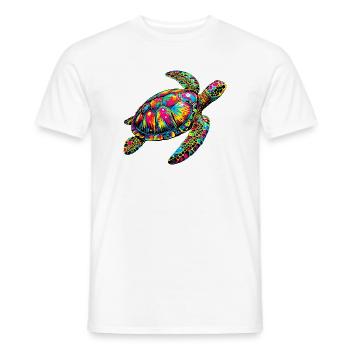Sea turtle - Men's T-Shirt - white - Front - AI Model Male 178 dark (178cm)