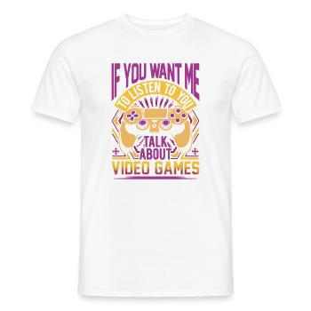 Apropos Videospiele - Männer T-Shirt - Weiß - Vorne - AI Model Male 178 dark (178cm)