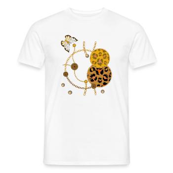 Fantasie geometrische Figur - Männer T-Shirt - Weiß - Vorne - AI Model Male 178 dark (178cm)