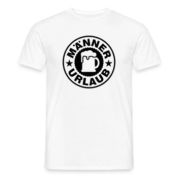 Bière des Fêtes pour hommes - T-shirt homme - blanc - Devant - AI Model Male 178 dark (178cm)