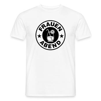 Women's Evening Cocktail - Men's T-Shirt - white - Front - AI Model Male 178 dark (178cm)