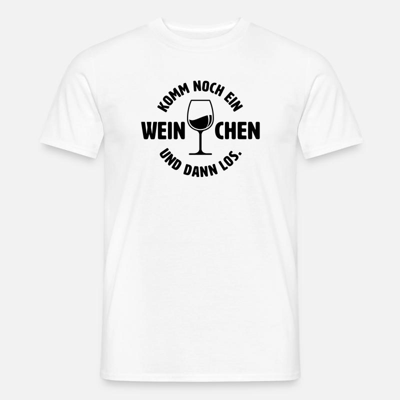 Noch ein Weinchen - Männer T-Shirt - Weiß