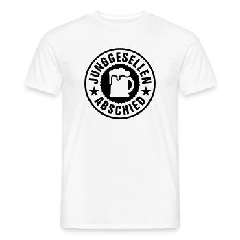 Bachelor Party Beer - Men's T-Shirt - white - Front - AI Model Male 178 dark (178cm)