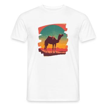 Camel - Men's T-Shirt - white - Front - AI Model Male 178 dark (178cm)