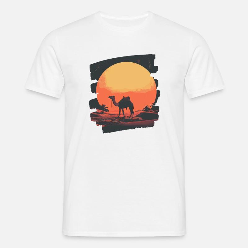 Kamel - Männer T-Shirt - Weiß