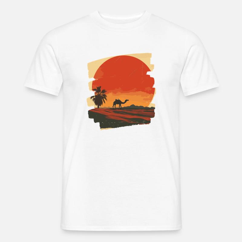 Kamel - Männer T-Shirt - Weiß