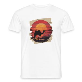 Camel - Men's T-Shirt - white - Front - AI Model Male 178 dark (178cm)