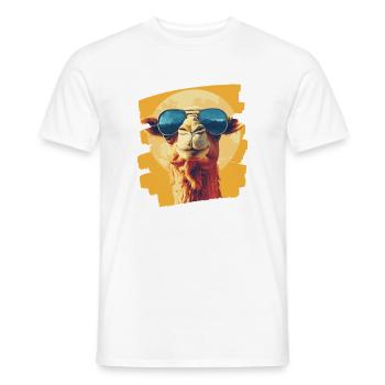 Camel - Men's T-Shirt - white - Front - AI Model Male 178 dark (178cm)