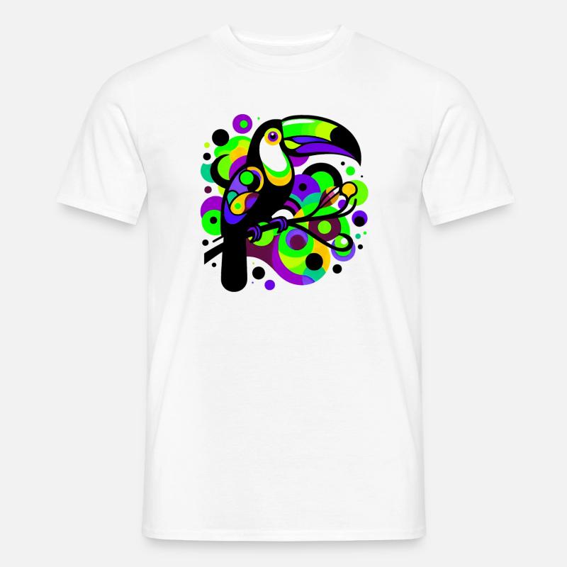 Tukan - Männer T-Shirt - Weiß