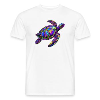 Sea turtle - Men's T-Shirt - white - Front - AI Model Male 178 dark (178cm)