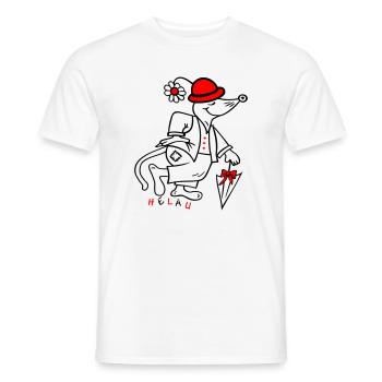 Fasching - Männer T-Shirt - Weiß - Vorne - AI Model Male 178 dark (178cm)