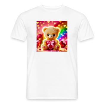 Bonne Saint-Valentin - T-shirt homme - blanc - Devant - AI Model Male 178 dark (178cm)