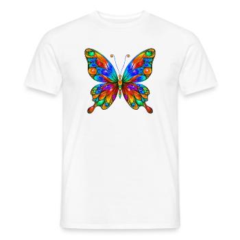 Schmetterling - Männer T-Shirt - Weiß - Vorne - AI Model Male 178 dark (178cm)