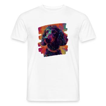 Caniche - T-shirt homme - blanc - Devant - AI Model Male 178 dark (178cm)