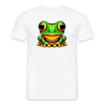 Frog - Men's T-Shirt - white - Front - AI Model Male 178 dark (178cm)