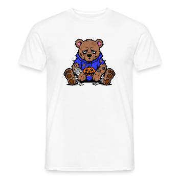 Ours d’Halloween - T-shirt homme - blanc - Devant - AI Model Male 178 dark (178cm)