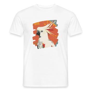 Cacatoès - T-shirt homme - blanc - Devant - AI Model Male 178 dark (178cm)