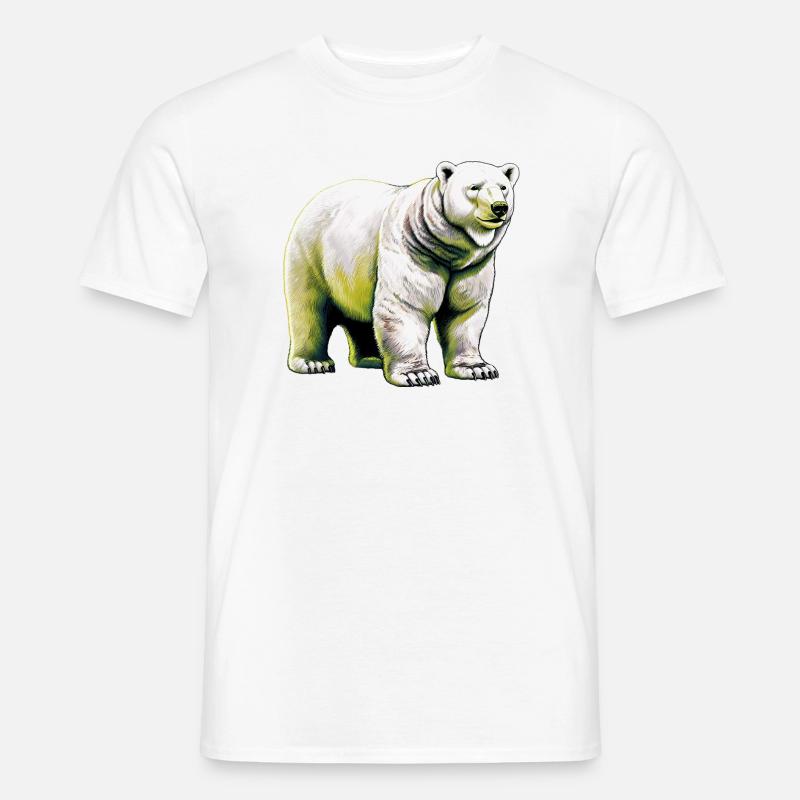 Weißer Eisbär - Männer T-Shirt - Weiß