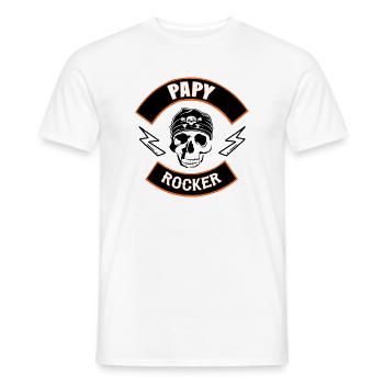 Grandpa rocker - Men's T-Shirt - white - Front - AI Model Male 178 dark (178cm)