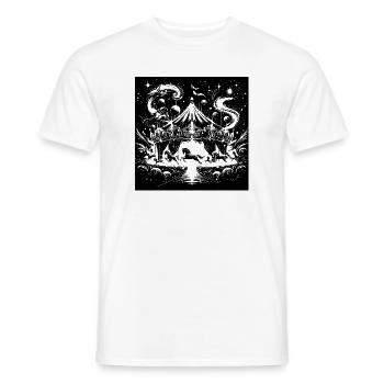 Circus Abstract Gradient - Men's T-Shirt - white - Front - AI Model Male 178 dark (178cm)