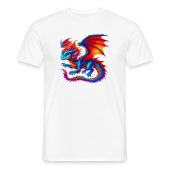 Dragon - Men's T-Shirt - white - Front - AI Model Male 178 dark (178cm)