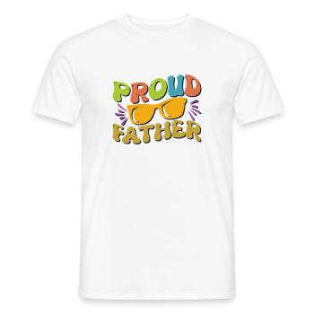 Stolzer Vater - Männer T-Shirt - Weiß - Vorne - AI Model Male 178 dark (178cm)