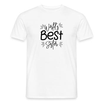 Meilleure sœur - T-shirt homme - blanc - Devant - AI Model Male 178 dark (178cm)