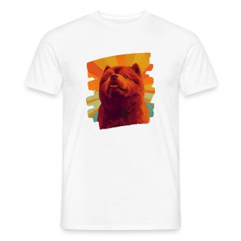 Chow Chow - Männer T-Shirt - Weiß - Vorne - AI Model Male 178 dark (178cm)