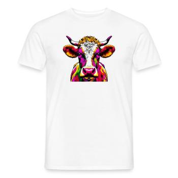 Vache - T-shirt homme - blanc - Devant - AI Model Male 178 dark (178cm)