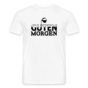 Guten Morgen Kaffee - Männer T-Shirt - Weiß - Vorne - AI Model Male 178 dark (178cm)