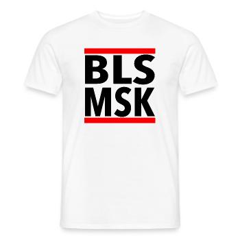 BLSMSK Motiv - Männer T-Shirt - Weiß - Vorne - AI Model Male 178 dark (178cm)