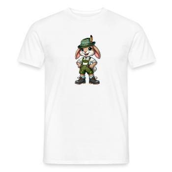 Bayerischer Hase - Männer T-Shirt - Weiß - Vorne - AI Model Male 178 dark (178cm)