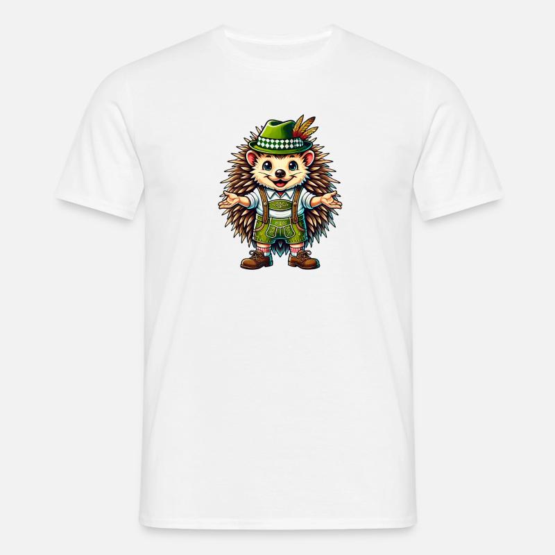 Bayerischer Igel - Männer T-Shirt - Weiß