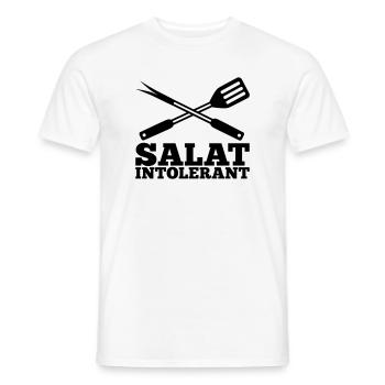 Salat Intolerant Grillbesteck - Männer T-Shirt - Weiß - Vorne - AI Model Male 178 dark (178cm)