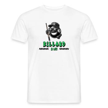 Billard ist Leben – Cooles 8-Ball Design - Männer T-Shirt - Weiß - Vorne - AI Model Male 178 dark (178cm)