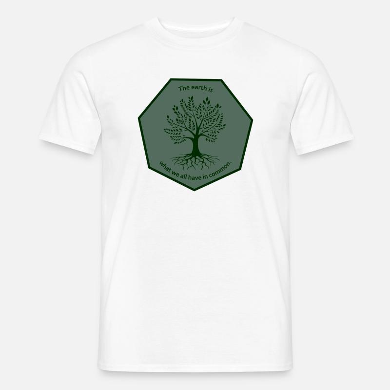 Baumwappen2 - Männer T-Shirt - Weiß