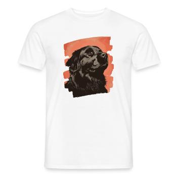 Terre-Neuve - T-shirt homme - blanc - Devant - AI Model Male 178 dark (178cm)