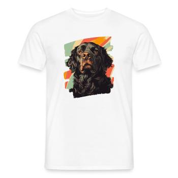 Terre-Neuve - T-shirt homme - blanc - Devant - AI Model Male 178 dark (178cm)