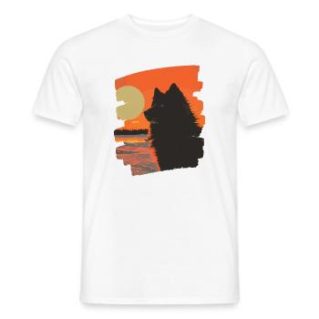 Laponie finlandaise - T-shirt homme - blanc - Devant - AI Model Male 178 dark (178cm)